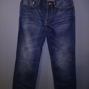 Ted Baker Jeans Dixie Deans 100% Cotton Button Fly Size 32 Men’s Blue Denim